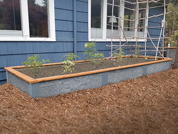 Smokey gray durable greenbed raised garden bed 4x12x1