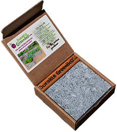 Smokey gray durable greenbed sample kit panel for raised garden beds