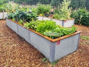 Smokey gray durable greenbed raised garden bed 4x16x2