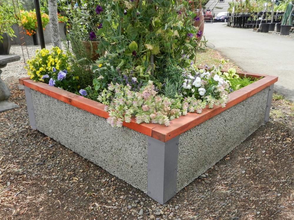 Eco Friendly Raised Garden Beds, Concrete Garden Beds