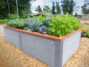 Smokey gray durable greenbed raised garden bed 4x8x2