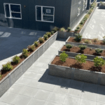 Custom Durable GreenBed garden beds on a rooftop