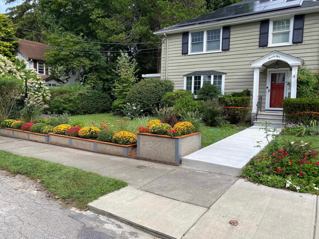Turney Landscaping design with Durable GreenBed Flower Beds