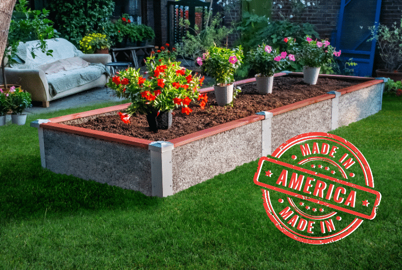recycled raised garden beds made in USA